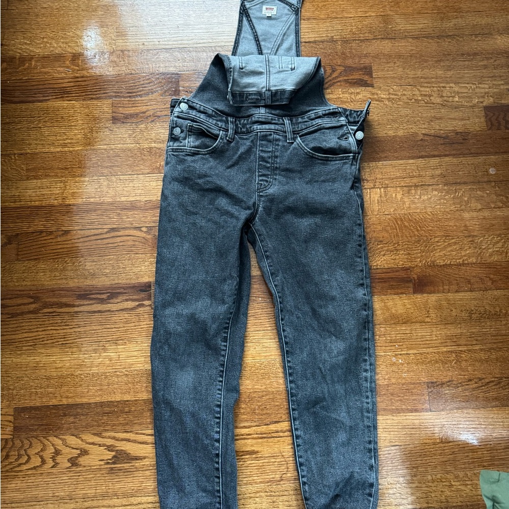 Levi's Gray Denim Overalls